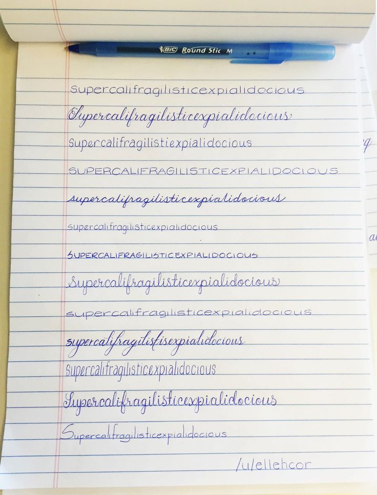 neat handwriting